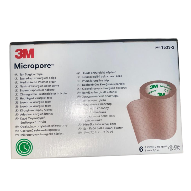 Micropore Piel 2"X6 Unidades 3M