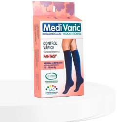 Media a la Rodilla Colores Fantasy para Dama 15-20mmHg