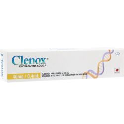 CLENOX JERINGA PRELLENADA SOLUCION INYECTABLE - 40Mg/0.4mL Caja X 1