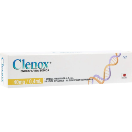 CLENOX JERINGA PRELLENADA SOLUCION INYECTABLE - 40Mg/0.4mL Caja X 1