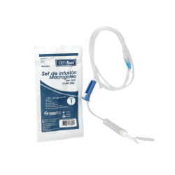 SET DE INFUSIÓN MACROGOTEO SIN AGUJA ALFA SAFE